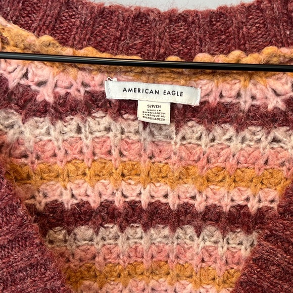 American Eagle Women's Striped Wool Blend Cardigan - size S - Picture 2 of 5